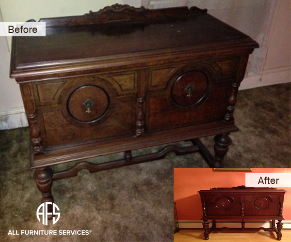 Bureau Dresser credenza restoration refinishing